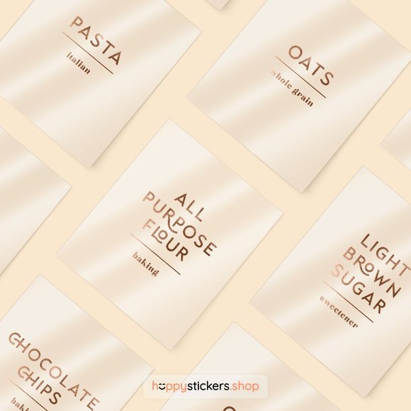 36 Labels • Glorich Minimalist Pantry for Kitchen Storage • Organization Labels - Picture 16 of 17